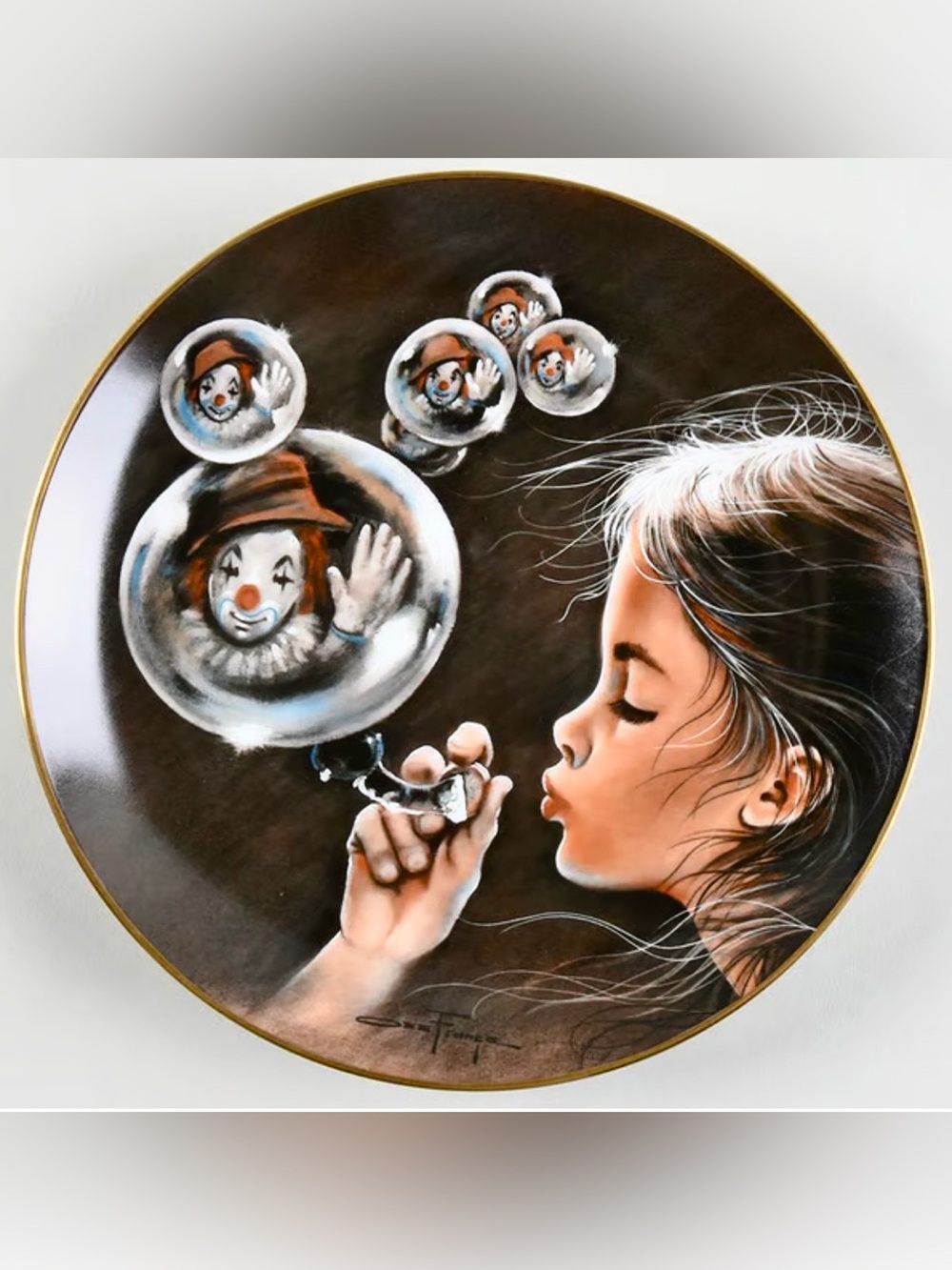 1982 “Images” World of Ozz Franca by Hackett American Wall Art Plate